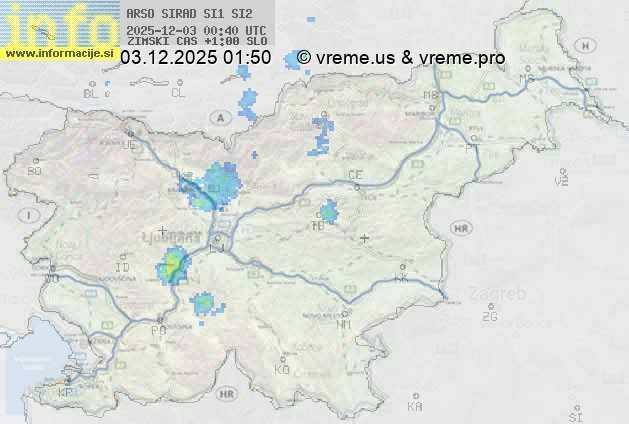 Radarska karta padavin