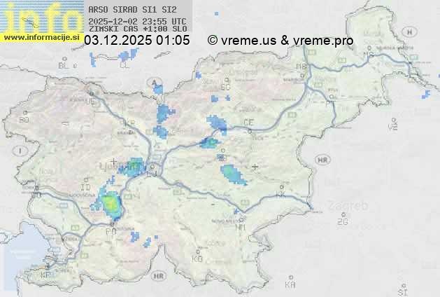 Radarska karta padavin