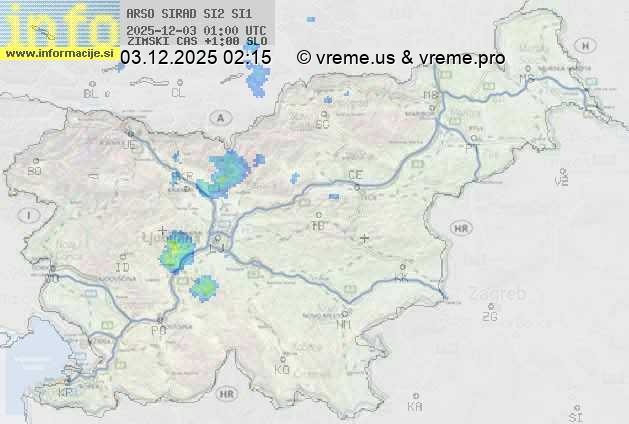 Radarska karta padavin