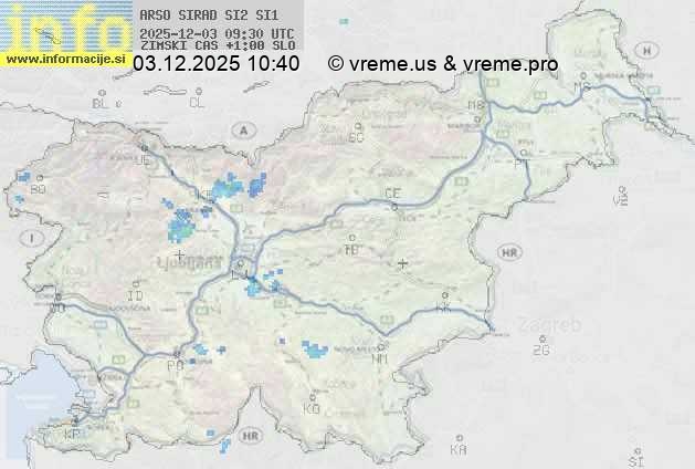Radarska karta padavin
