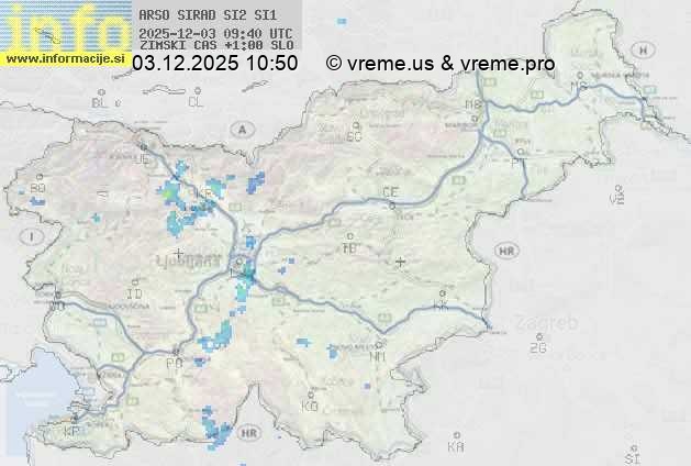Radarska karta padavin