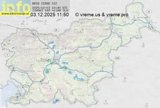 Radarska karta padavin