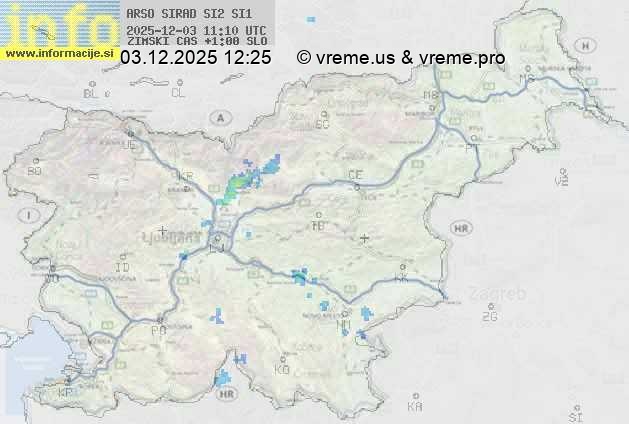 Radarska karta padavin