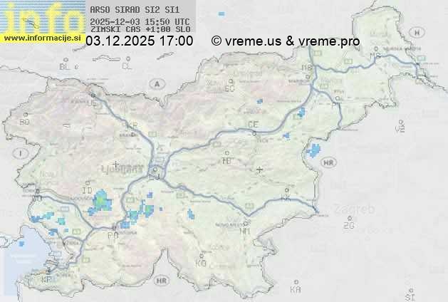 Radarska karta padavin