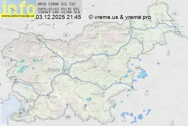 Radarska karta padavin