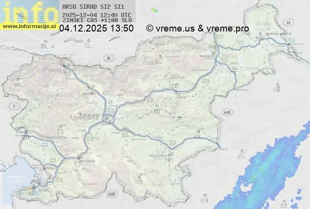 Radarska karta padavin