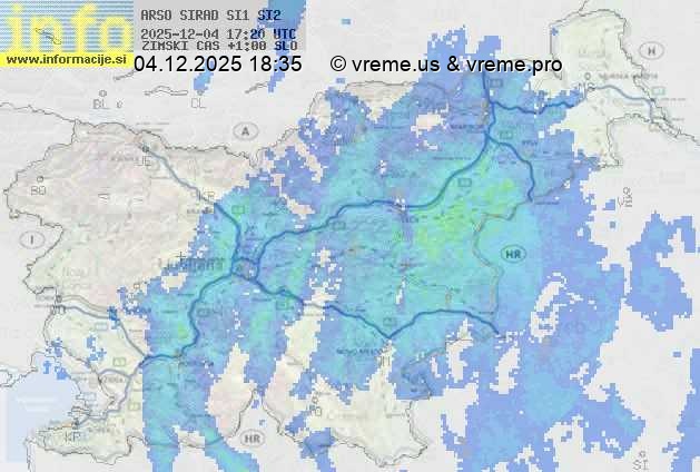 Radarska karta padavin