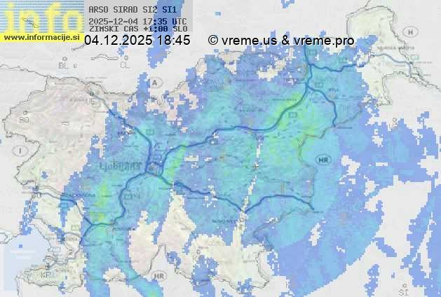 Radarska karta padavin