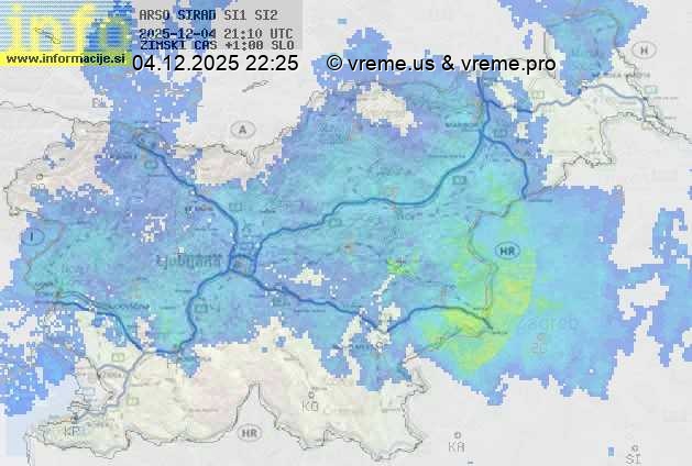 Radarska karta padavin