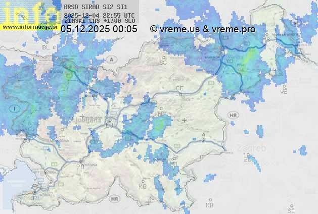 Radarska karta padavin
