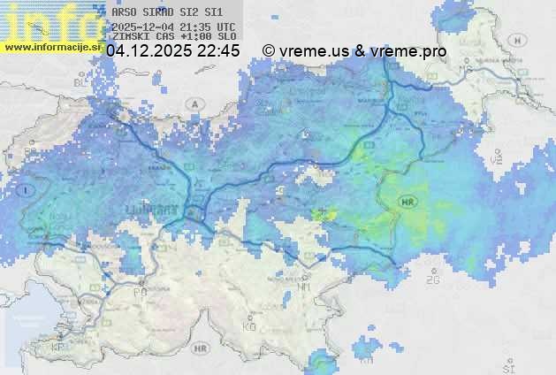 Radarska karta padavin