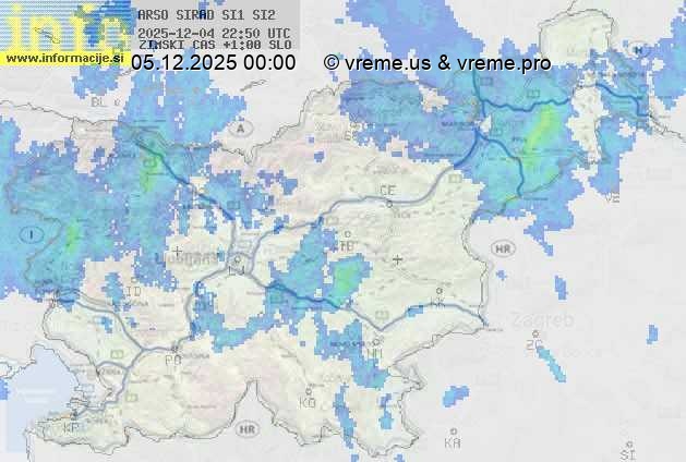 Radarska karta padavin