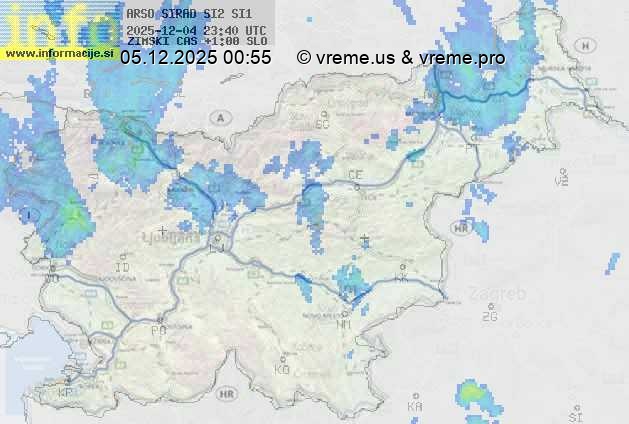 Radarska karta padavin