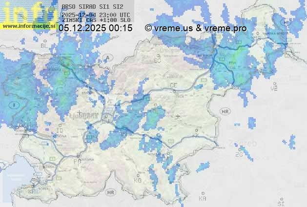 Radarska karta padavin