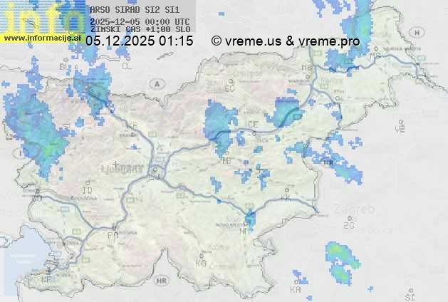 Radarska karta padavin