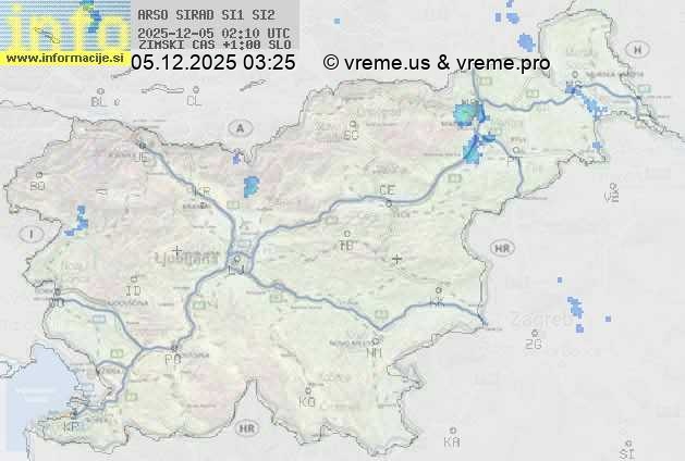 Radarska karta padavin