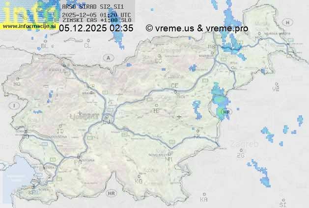 Radarska karta padavin