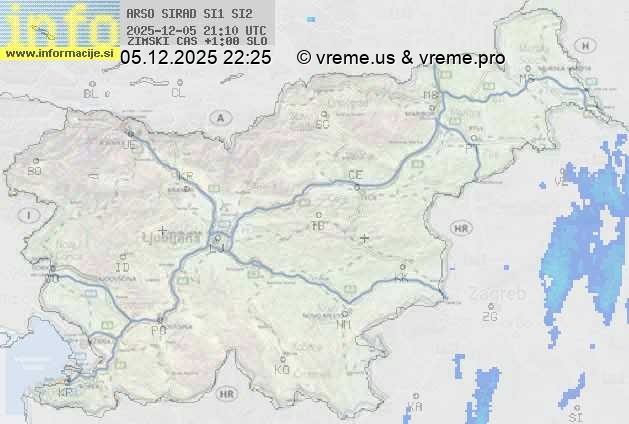 Radarska karta padavin