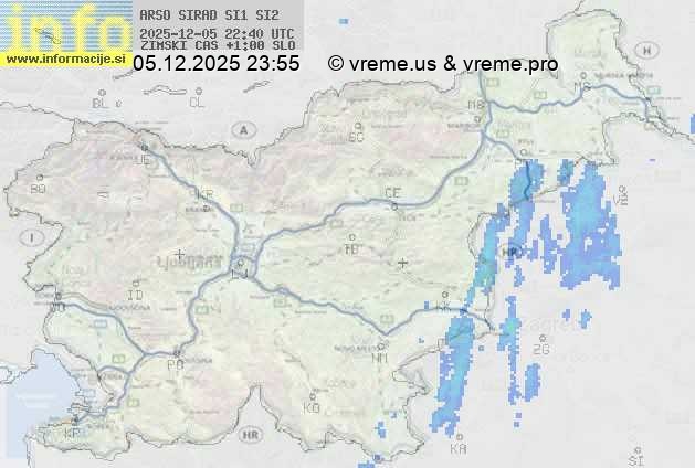 Radarska karta padavin