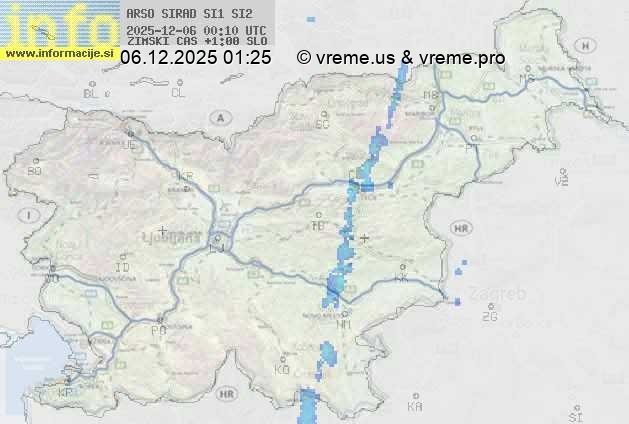 Radarska karta padavin