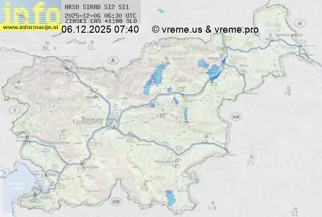 Radarska karta padavin