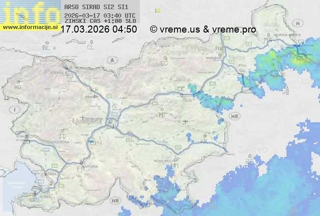 Radarska karta padavin