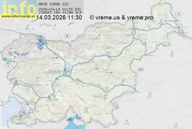 Radarska karta padavin