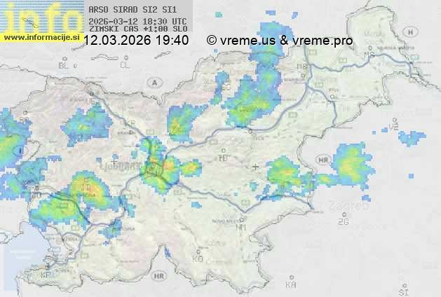 Radarska karta padavin