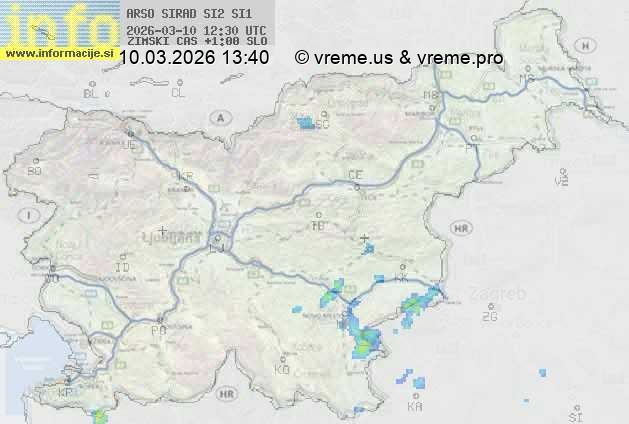 Radarska karta padavin