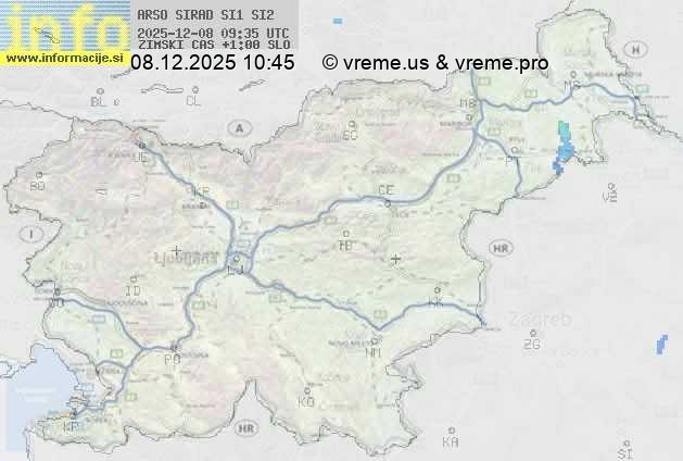 Radarska karta padavin