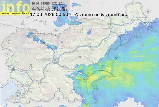 Radarska karta padavin