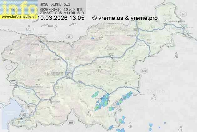 Radarska karta padavin