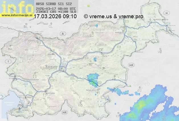 Radarska karta padavin