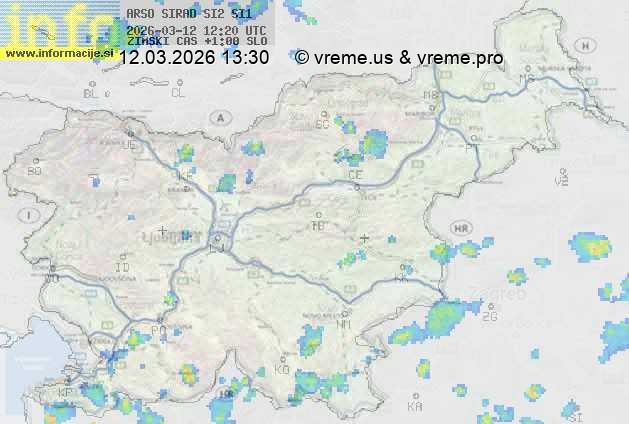 Radarska karta padavin
