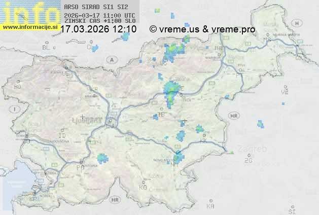 Radarska karta padavin