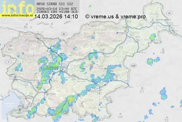 Radarska karta padavin