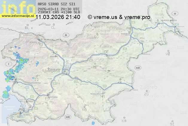 Radarska karta padavin