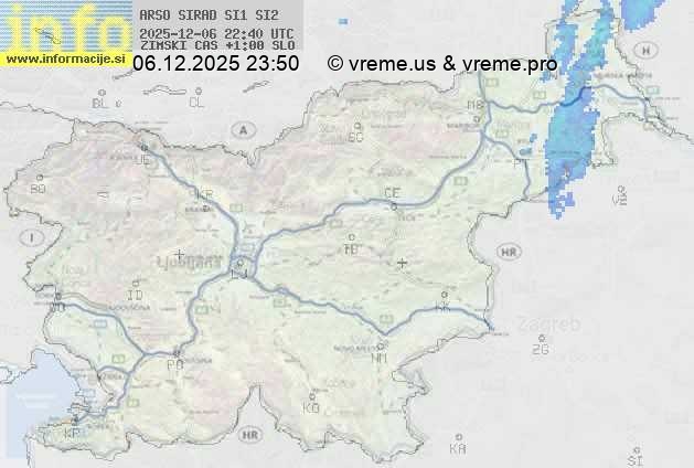 Radarska karta padavin