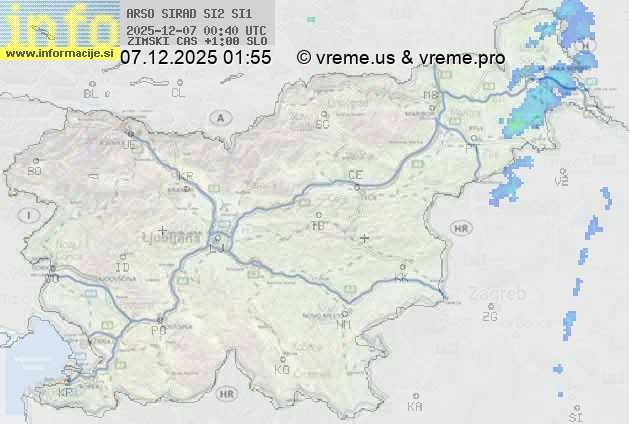 Radarska karta padavin