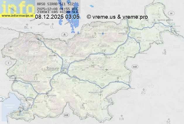 Radarska karta padavin