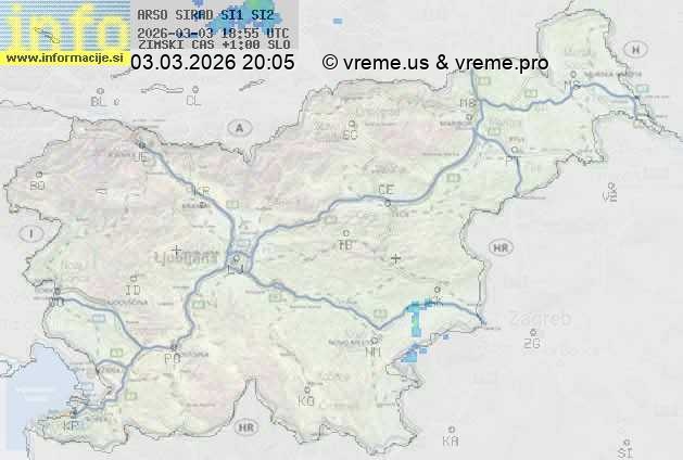 Radarska karta padavin