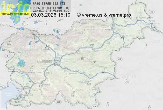 Radarska karta padavin