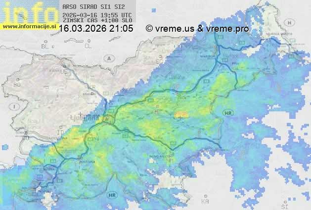 Radarska karta padavin