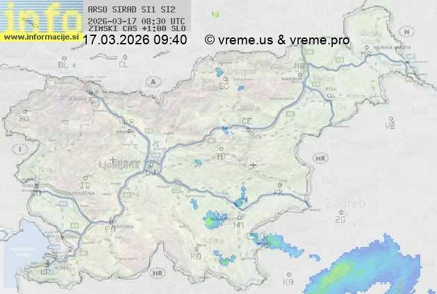 Radarska karta padavin