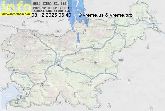 Radarska karta padavin