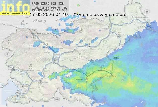 Radarska karta padavin