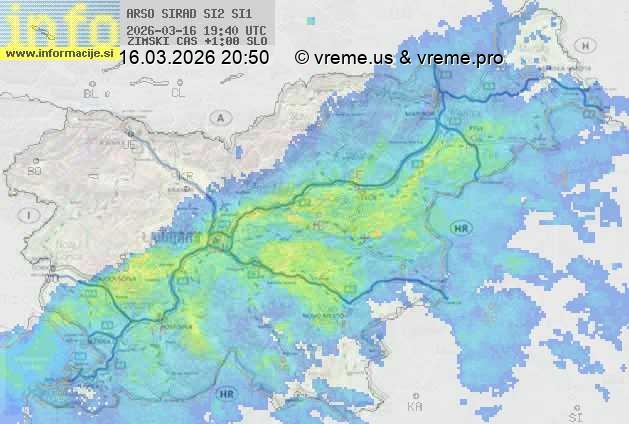 Radarska karta padavin