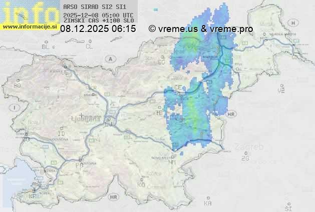 Radarska karta padavin