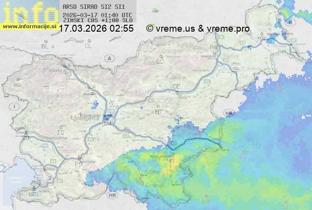 Radarska karta padavin