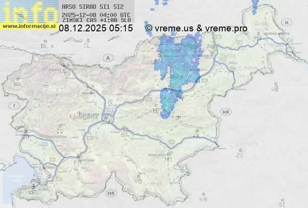 Radarska karta padavin